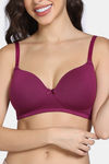 Zivame Padded Non Wired 3/4th Coverage T-Shirt Bra - Raspberry Radiance — thumbnail 6